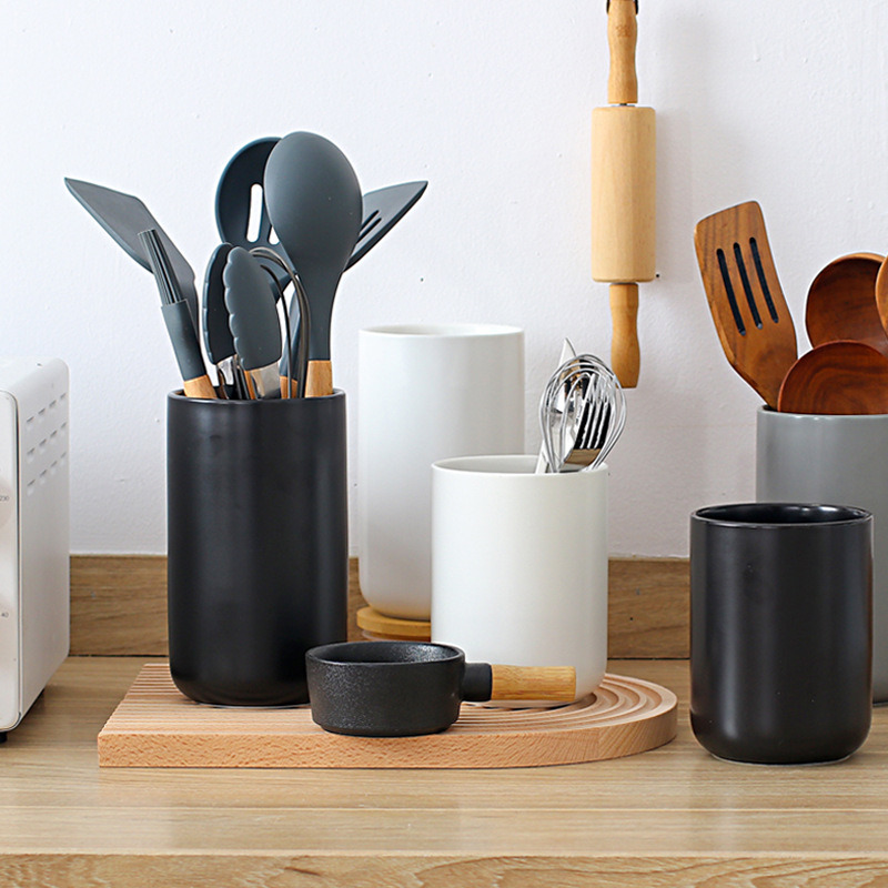 Kitchen Appliances Storage - Recipiente de almacenamiento de cerámica, soporte