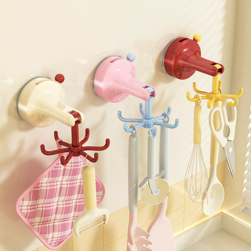 Kitchen Appliances Storage - Gancho giratorio de succión para cocina,